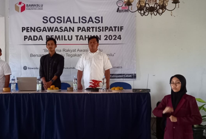 Kawal pemilu 2024, Bawaslu Lebak Gandeng Pemantau Pemilu