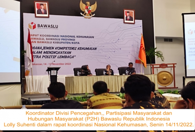 Tingkatkan Peran Humas, Bawaslu Lebak Ikuti Rakornas Kehumasan