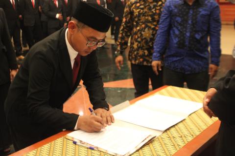 Penandatanganan Berita Acara Sumpah Janji dan Fakta Integritas