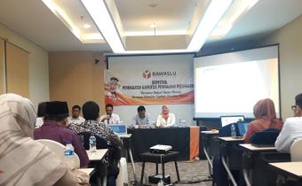 BAWASLU LEBAK MENGIKUTI BIMTEK PENINGKATAN KAPASITAS PENANGANAN PELANGGARAN 